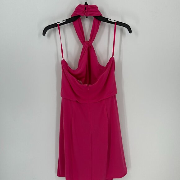 Women's Clinq a Sept Kaily Gathered Halter Mini Dress 10 - Picture 2 of 3